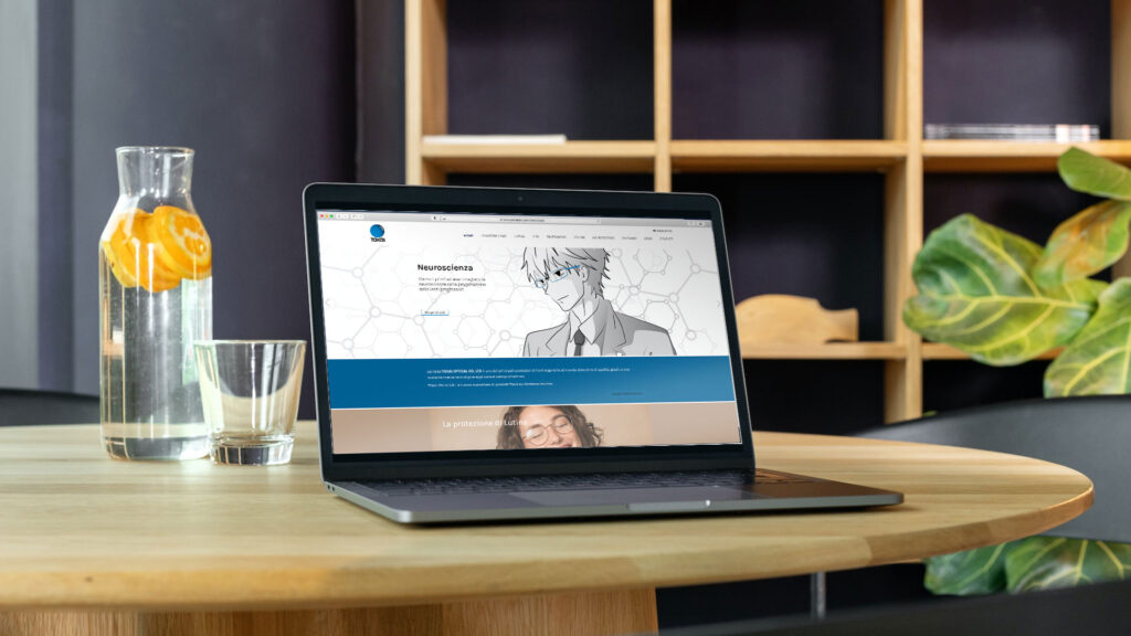 Mockup del nuovo sito Tokay Italia, ispirato al mondo manga.